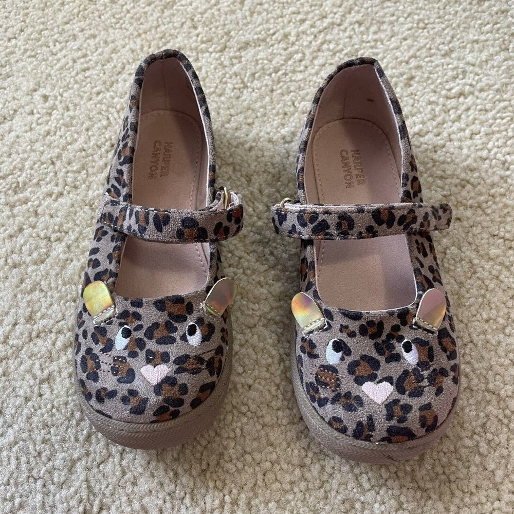 Harper Canyon Girls Mary Jane Bunny Face Shoes Size 12